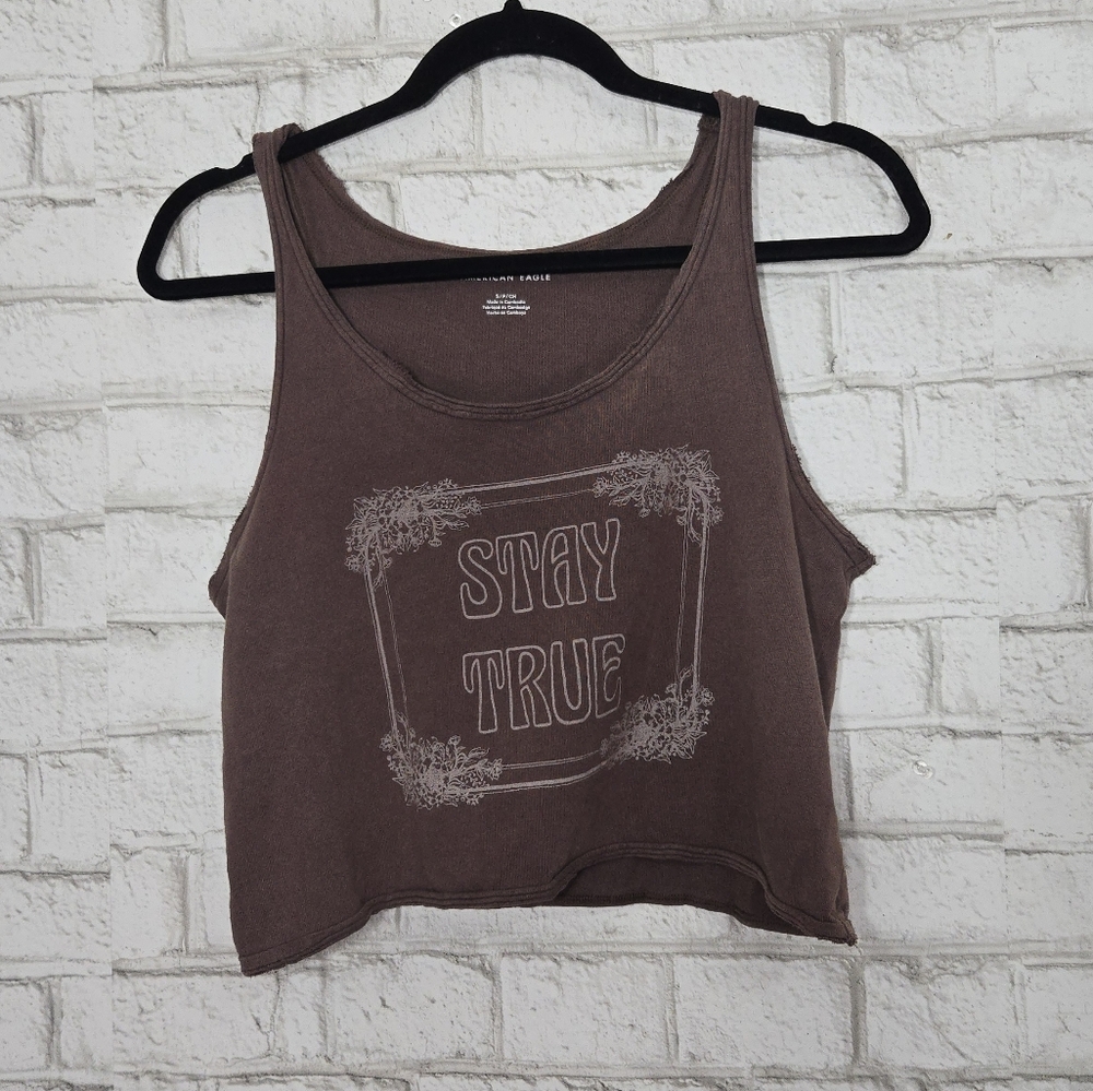 AEO "Stay True" crop tank